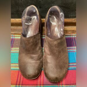 Merrell Brunette Brown Leather Slip on Comfort Shoes Women’s Size 9